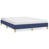 Cama Matrimonial | Cama Para Adultos | Estructura De Cama De Tela Azul 140x190 Cm Cfw903671