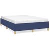 Cama Matrimonial | Cama Para Adultos | Estructura De Cama De Tela Azul 140x190 Cm Cfw257126