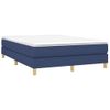 Cama Matrimonial | Cama Para Adultos | Estructura De Cama Box Spring Tela Azul 140x190 Cm Cfw647173