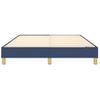 Cama Matrimonial | Cama Para Adultos | Estructura De Cama Box Spring Tela Azul 140x190 Cm Cfw647173