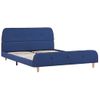 Cama Matrimonial | Cama Para Adultos | Estructura De Cama De Tela Azul 140x200 Cm Cfw774708