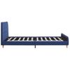 Cama Matrimonial | Cama Para Adultos | Estructura De Cama De Tela Azul 140x200 Cm Cfw774708