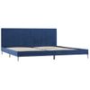 Cama Matrimonial | Cama Para Adultos | Estructura De Cama De Tela Azul 180x200 Cm Cfw200160