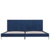 Cama Matrimonial | Cama Para Adultos | Estructura De Cama De Tela Azul 180x200 Cm Cfw200160