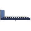 Cama Matrimonial | Cama Para Adultos | Estructura De Cama De Tela Azul 180x200 Cm Cfw200160