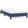 Cama Individual | Cama Para Adultos | Estructura De Cama De Tela Azul 80x200 Cm Cfw635934