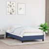 Cama Individual | Cama Para Adultos | Estructura De Cama De Tela Azul 90x190 Cm Cfw617240