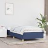 Cama Individual | Cama Para Adultos | Estructura De Cama De Tela Azul 90x190 Cm Cfw678271