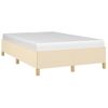 Cama Matrimonial | Cama Para Adultos | Estructura De Cama De Tela Color Crema 120x200 Cm Cfw271124