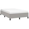 Cama Matrimonial | Cama Para Adultos | Estructura De Cama De Tela Gris Claro 120x200 Cm Cfw382409