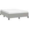 Cama Matrimonial | Cama Para Adultos | Estructura De Cama De Tela Gris Claro 140x190 Cm Cfw460642