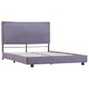 Cama Matrimonial | Cama Para Adultos | Estructura De Cama De Tela Gris Claro 140x200 Cm Cfw995349