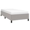 Cama Individual | Cama Para Adultos | Estructura De Cama De Tela Gris Claro 80x200 Cm Cfw350071