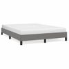 Cama Matrimonial | Cama Para Adultos | Estructura De Cama De Tela Gris Oscuro 140x190 Cm Cfw294161