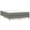 Cama Matrimonial | Cama Para Adultos | Estructura De Cama Box Spring Tela Gris Oscuro 140x200 Cm Cfw258644