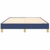 Cama Matrimonial | Cama Para Adultos | Estructura De Cama Box Spring Tela Azul 140x200 Cm Cfw444676