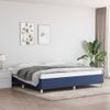 Cama Matrimonial | Cama Para Adultos | Estructura De Cama De Tela Gris Taupe Azul 200x200 Cm Cfw982208