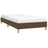 Cama Individual | Cama Para Adultos | Estructura De Cama De Tela Marrón 80x200 Cm Cfw902600