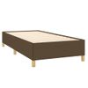 Cama Individual | Cama Para Adultos | Estructura De Cama De Tela Marrón 80x200 Cm Cfw744576