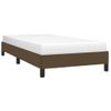 Cama Individual | Cama Para Adultos | Estructura De Cama De Tela Marrón 80x200 Cm Cfw749841