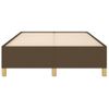 Cama Matrimonial | Cama Para Adultos | Estructura De Cama De Tela Marrón Oscuro 120x200 Cm Cfw677464