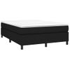 Cama Matrimonial | Cama Para Adultos | Estructura De Cama Box Spring Tela Negro 140x200 Cm Cfw246084