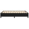 Cama Matrimonial | Cama Para Adultos | Estructura De Cama Box Spring Tela Negro 140x200 Cm Cfw246084