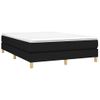 Cama Matrimonial | Cama Para Adultos | Estructura De Cama Box Spring Tela Negro 140x200 Cm Cfw808207