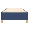 Cama Individual | Cama Para Adultos | Estructura De Cama Box Spring Tela Azul 100x200 Cm Cfw974229