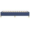 Cama Individual | Cama Para Adultos | Estructura De Cama Box Spring Tela Azul 100x200 Cm Cfw974229