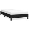 Cama Individual | Cama Para Adultos | Estructura De Cama De Tela Negro 80x200 Cm Cfw735000