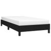 Cama Individual | Cama Para Adultos | Estructura De Cama De Tela Negro 80x200 Cm Cfw735000