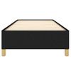 Cama Individual | Cama Para Adultos | Estructura De Cama De Tela Negro 80x200 Cm Cfw619743