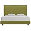 Cama Matrimonial | Cama Para Adultos | Estructura De Cama De Tela Verde 120x200 Cm Cfw460663