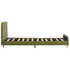 Cama Individual | Cama Para Adultos | Estructura De Cama De Tela Verde 90x200 Cm Cfw260403