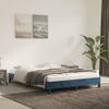 Cama Matrimonial | Cama Para Adultos | Estructura De Cama De Terciopelo Azul 140x190 Cm Cfw678518