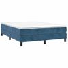 Cama Matrimonial | Cama Para Adultos | Estructura De Cama Box Spring Terciopelo Azul Oscuro 140x190 Cm Cfw330831