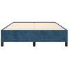 Cama Matrimonial | Cama Para Adultos | Estructura De Cama De Terciopelo Azul 140x200 Cm Cfw707342