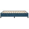 Cama Matrimonial | Cama Para Adultos | Estructura De Cama De Terciopelo Azul 140x200 Cm Cfw707342