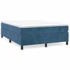 Cama Matrimonial | Cama Para Adultos | Estructura De Cama Box Spring Terciopelo Azul Oscuro 140x200 Cm Cfw975523