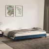 Cama Matrimonial | Cama Para Adultos | Estructura De Cama De Terciopelo Azul 200x200 Cm Cfw122411