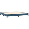 Cama Matrimonial | Cama Para Adultos | Estructura De Cama De Terciopelo Azul 200x200 Cm Cfw122411