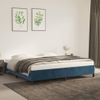 Cama Matrimonial | Cama Para Adultos | Estructura De Cama De Terciopelo Azul 200x200 Cm Cfw450866