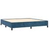 Cama Matrimonial | Cama Para Adultos | Estructura De Cama De Terciopelo Azul 200x200 Cm Cfw450866