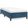 Cama Individual | Cama Para Adultos | Estructura De Cama De Terciopelo Azul 80x200 Cm Cfw455822