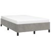 Cama Matrimonial | Cama Para Adultos | Estructura De Cama De Terciopelo Gris Claro 120x200 Cm Cfw873086