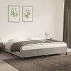 Cama Matrimonial | Cama Para Adultos | Estructura De Cama De Terciopelo Gris Claro 180x200 Cm Cfw101279