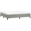 Cama Matrimonial | Cama Para Adultos | Estructura De Cama De Terciopelo Gris Claro 180x200 Cm Cfw101279