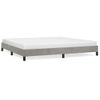 Cama Matrimonial | Cama Para Adultos | Estructura De Cama De Terciopelo Gris Claro 180x200 Cm Cfw405400