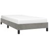 Cama Individual | Cama Para Adultos | Estructura De Cama De Terciopelo Gris Claro 80x200 Cm Cfw839708